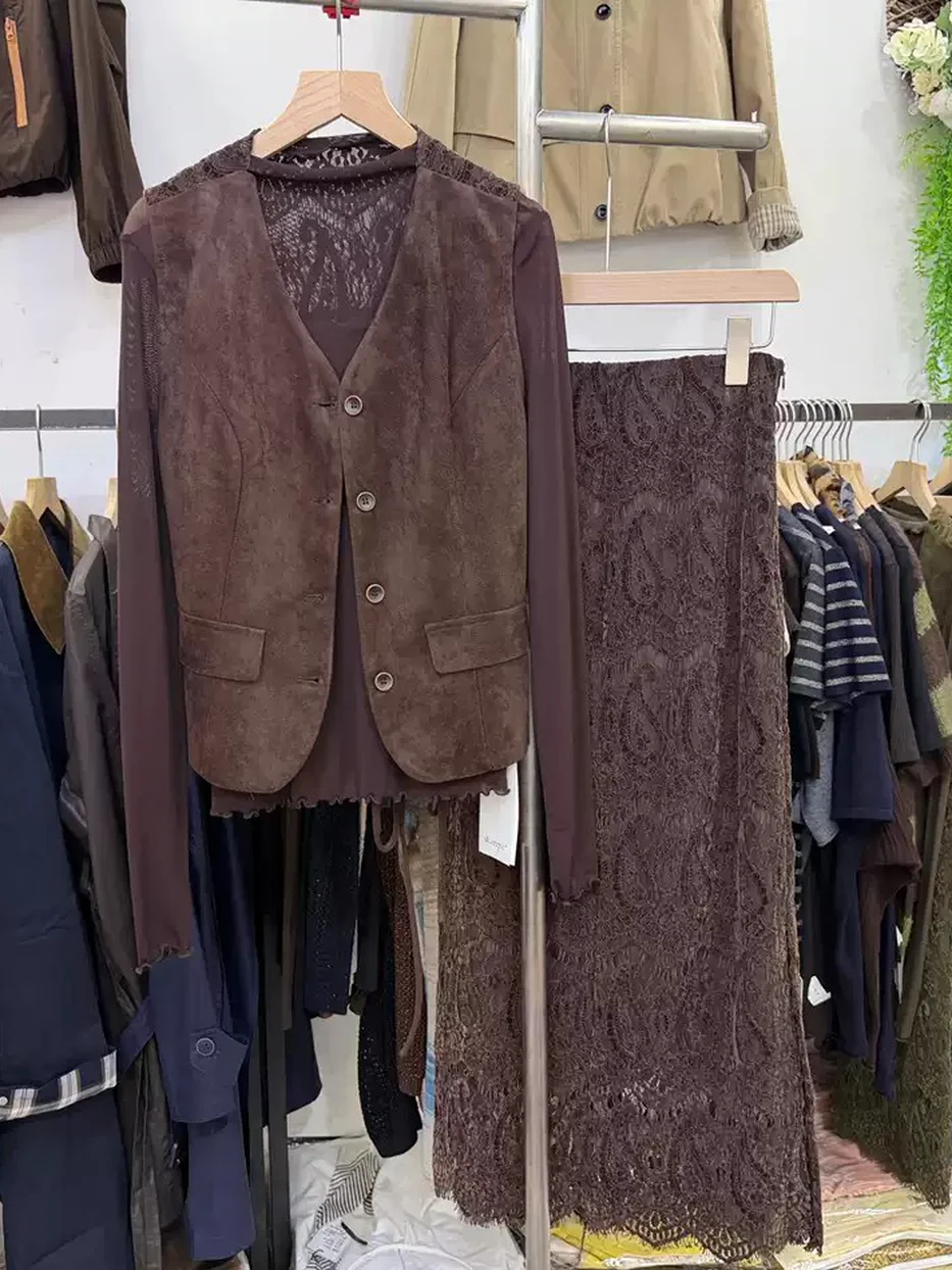 Lace three-piece set, slim fit — Style 7507