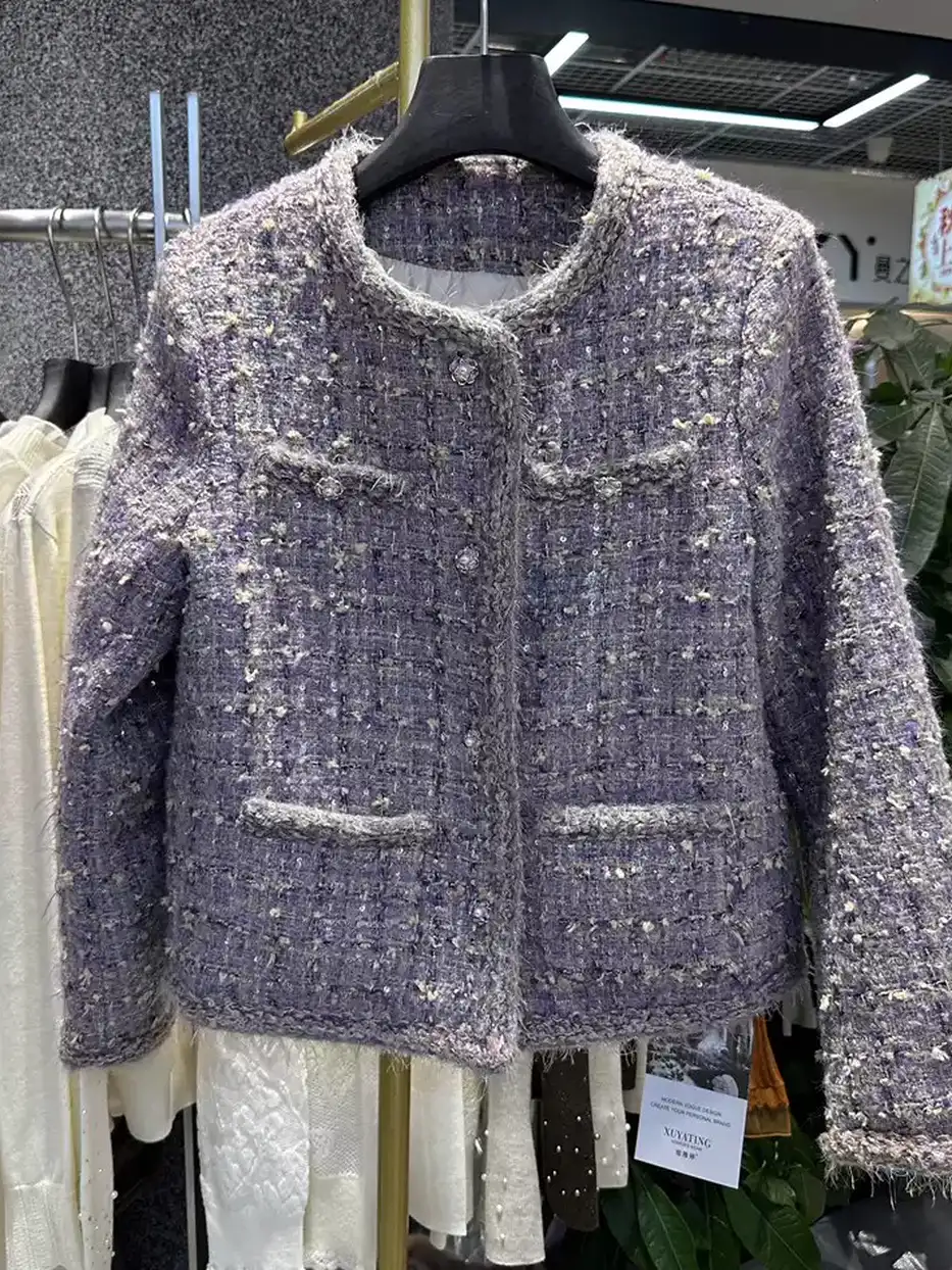 Women's sequinned starry-sequin down jacket · 98059