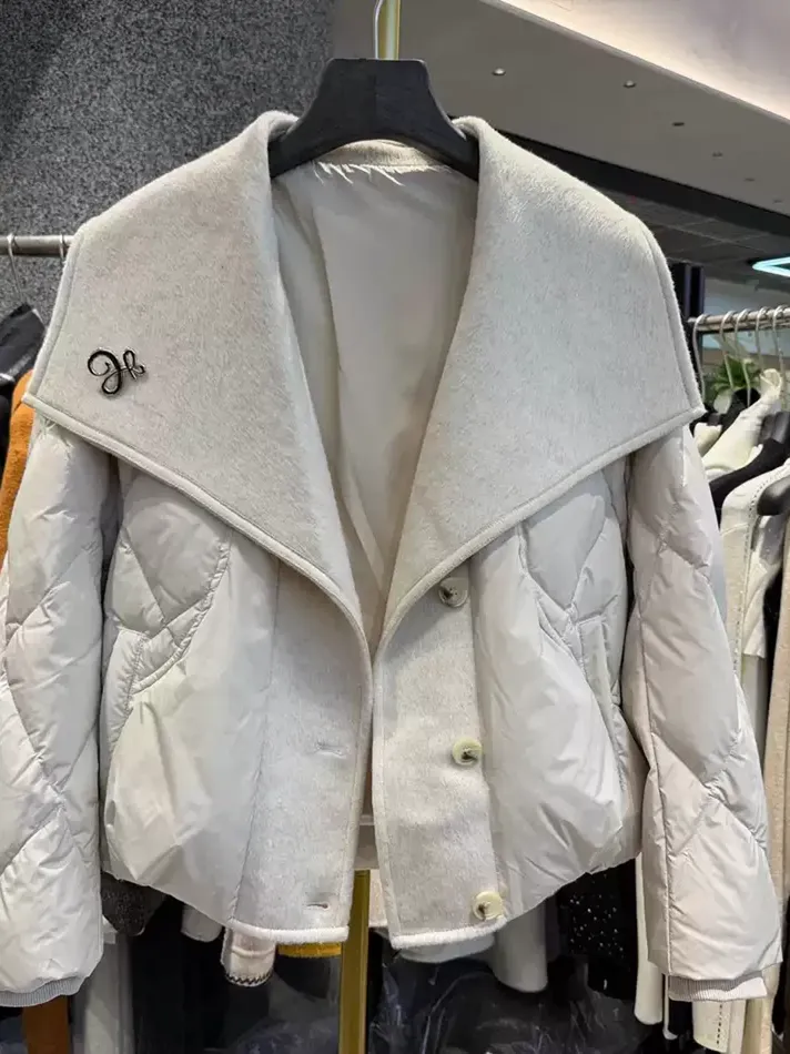 Women's single-breasted lapel down jacket — Style 269903
