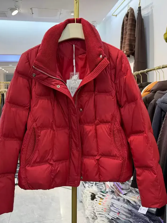 Women's zip duck-down lightweight down jacket — Style 26B-F05