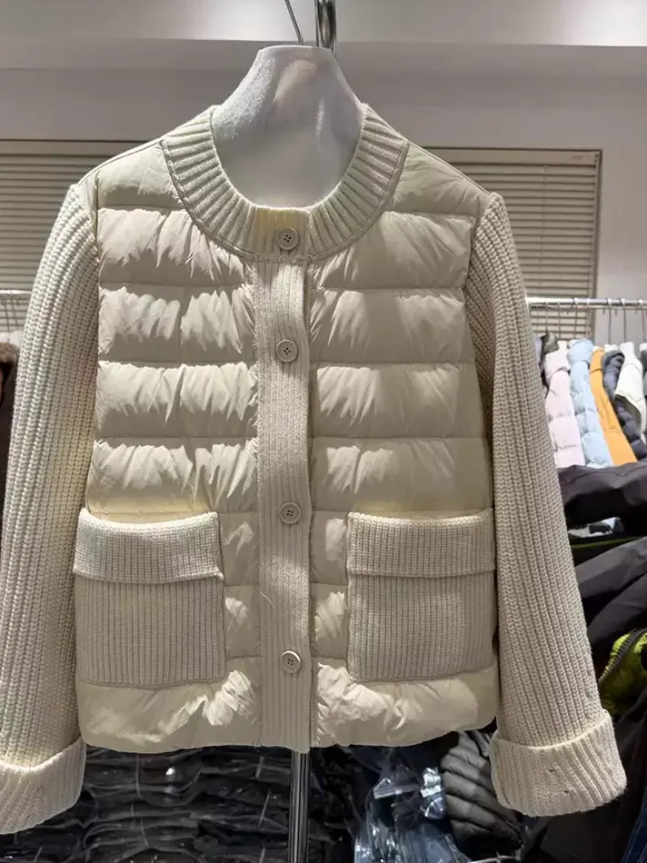 Women's single-breasted goose-down down jacket — Style 26K-D1706