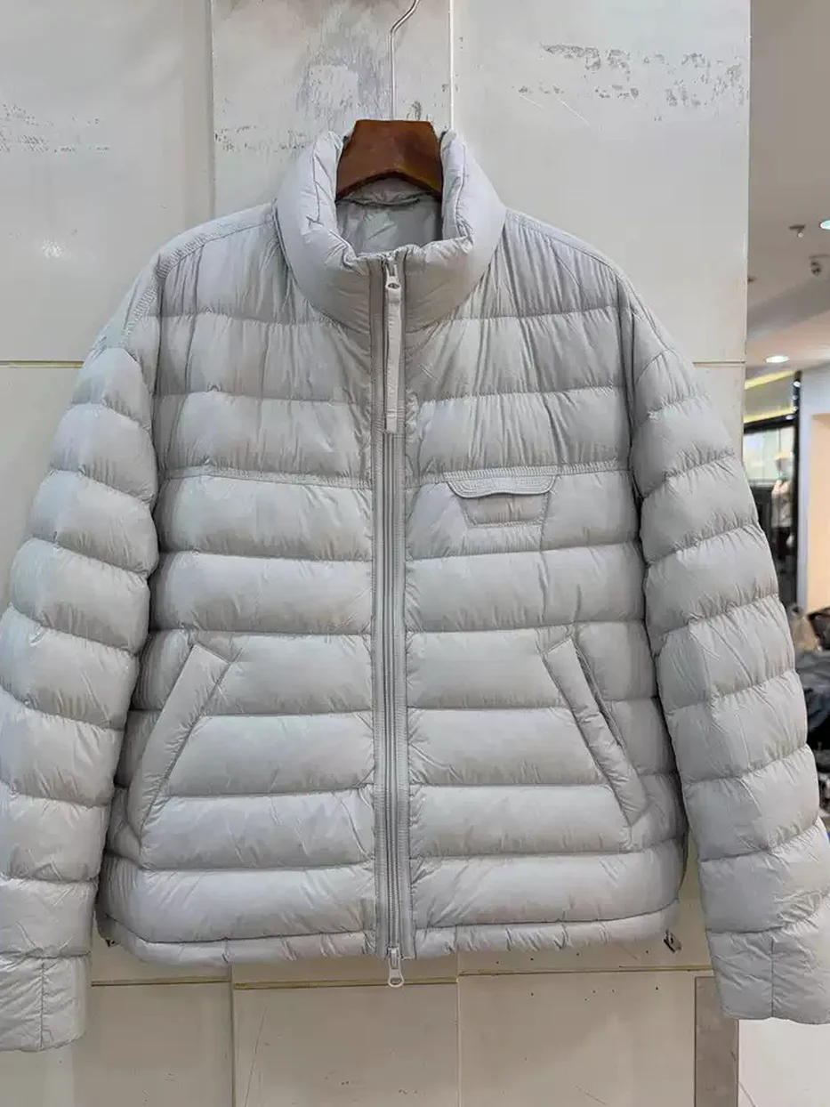 Women's channel-quilted double-zip down jacket · 98059