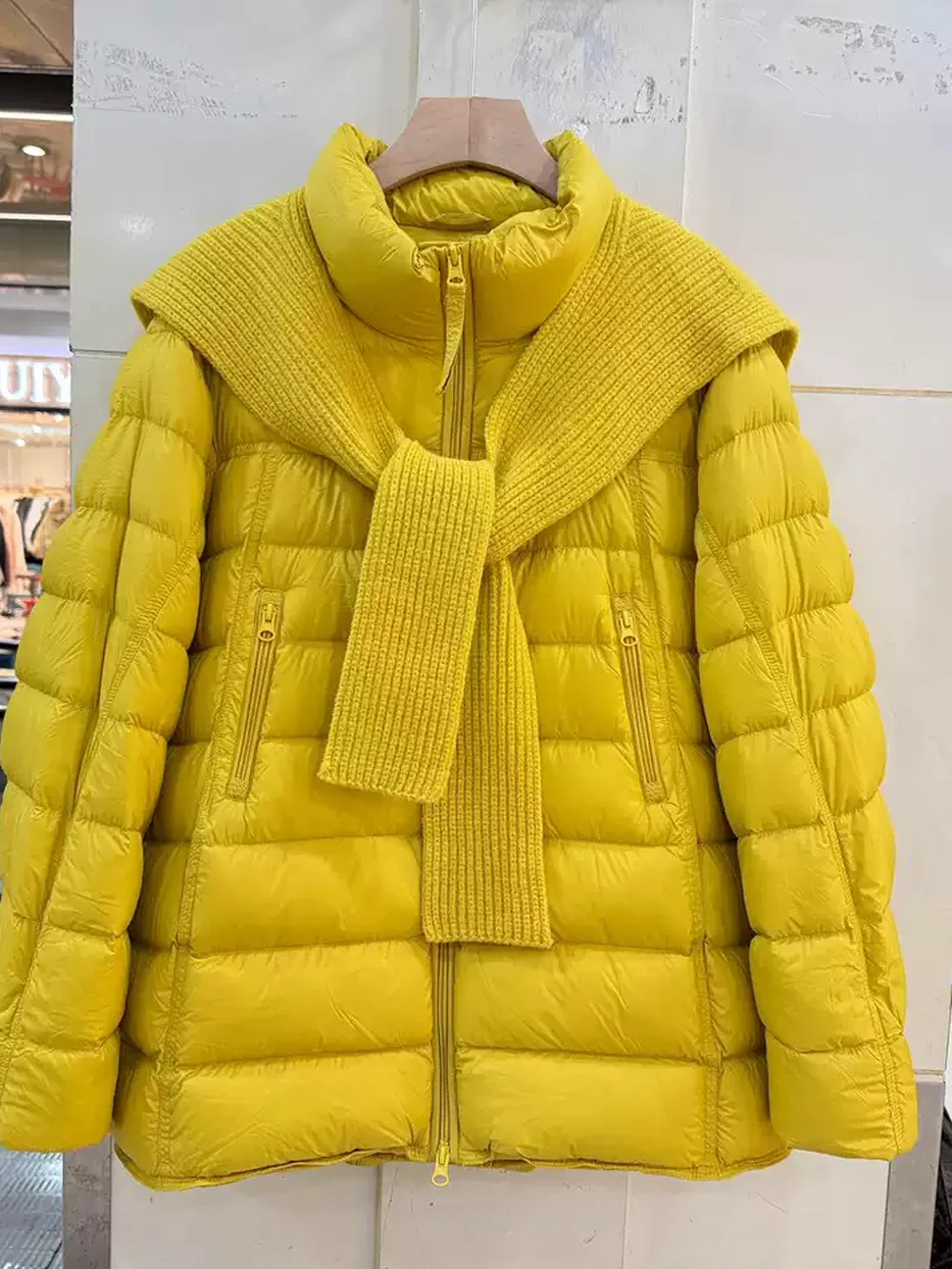 Women's shawl duck-down down jacket — Style 2N6839