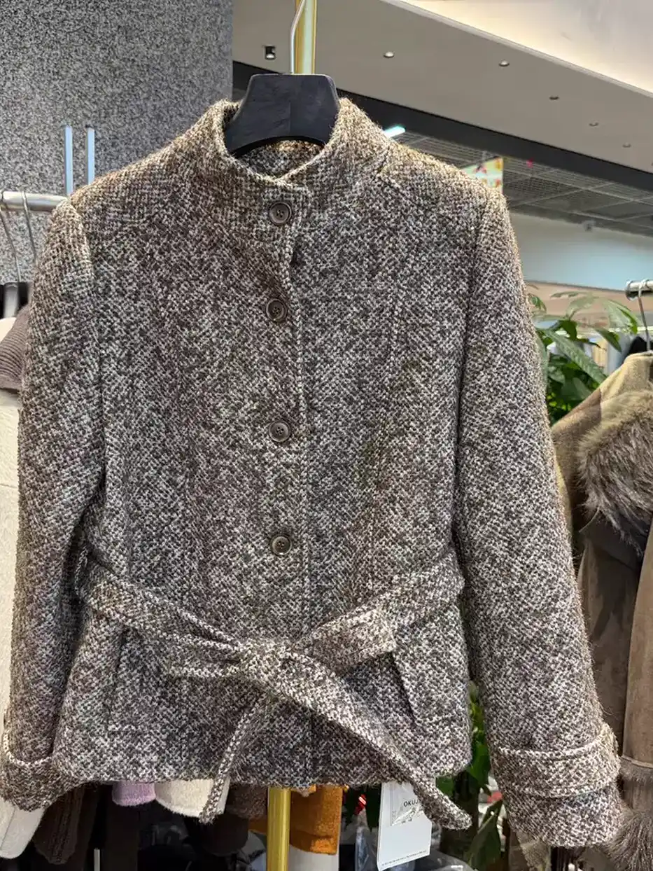 Women's single-breasted stand-collar down jacket — Style 58717