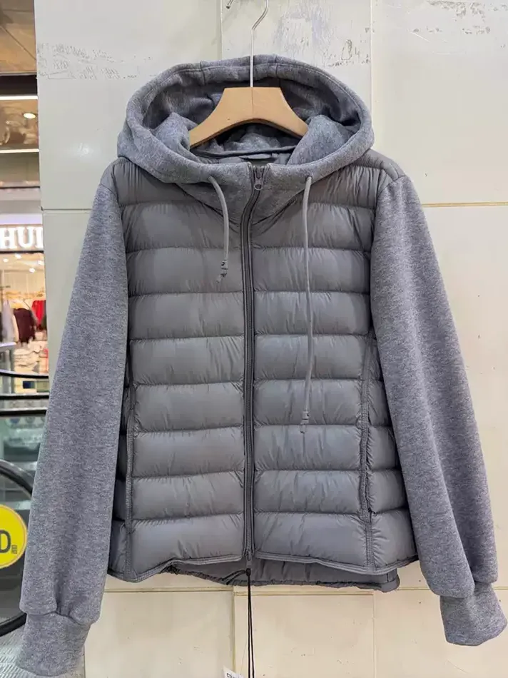Women's panelled duck-down down jacket — Style 6015