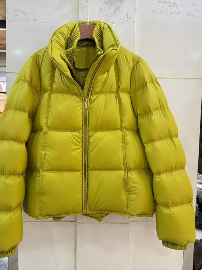 Women's panelled stand-collar heavyweight down jacket — Style 612