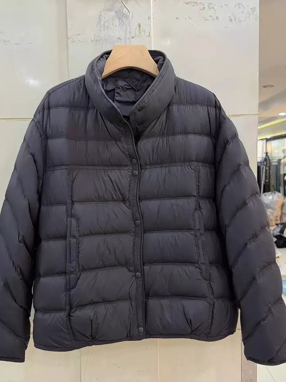 Women's channel-quilted single-breasted down jacket · 98059
