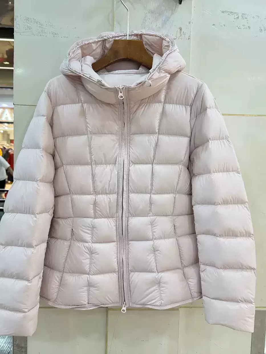 Women's double-zip hooded elevated down jacket — Style 6606
