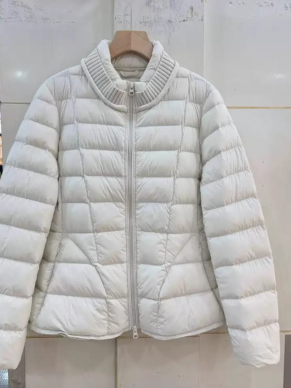 Panel stand-collar down jacket — Style 66917