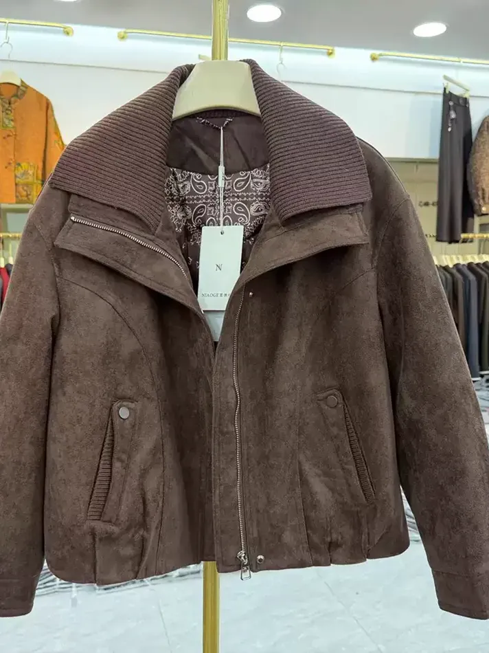 Women's lapel down jacket · 98059