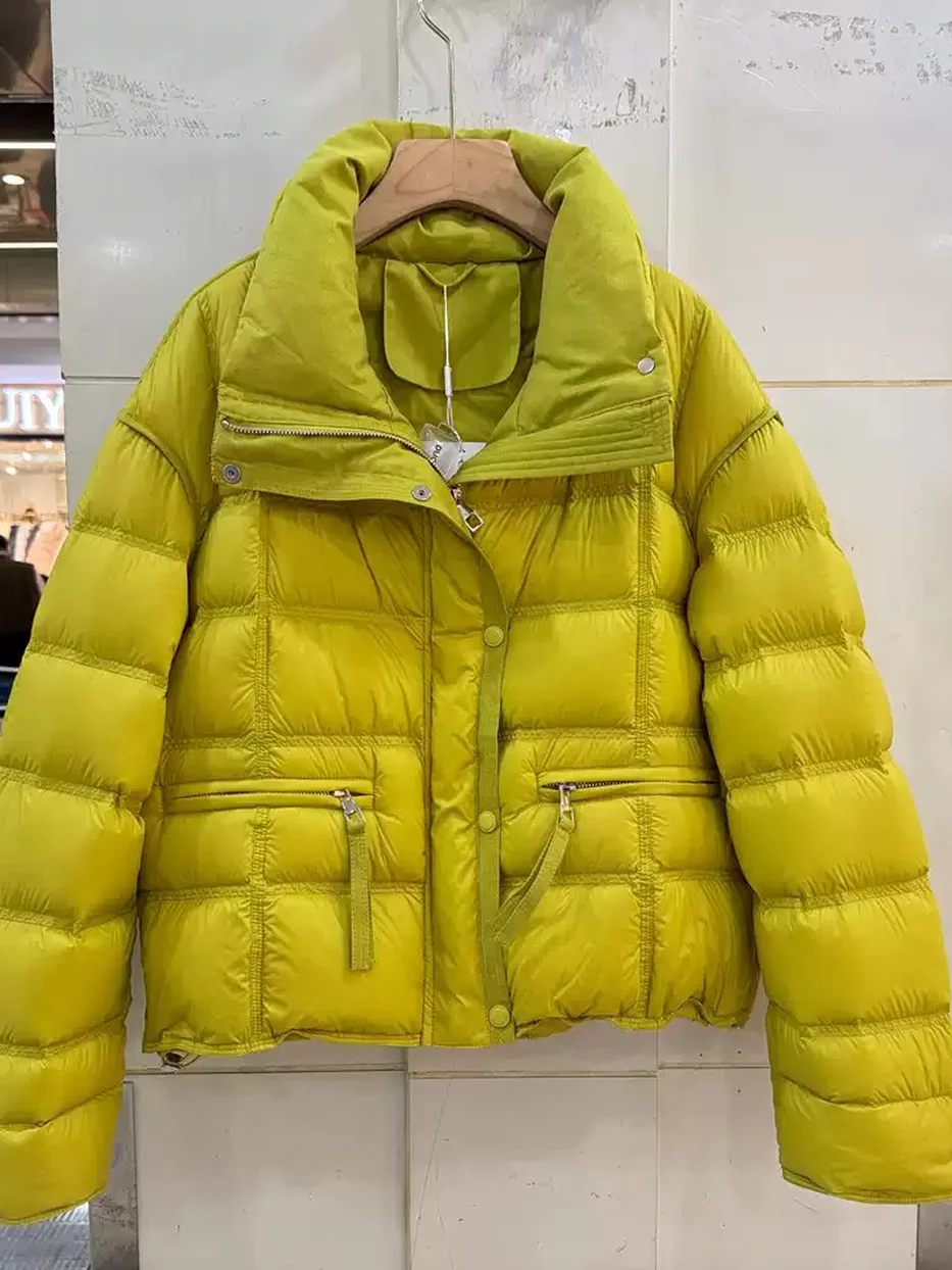 Women's zip duck-down relaxed down jacket — Style 68620