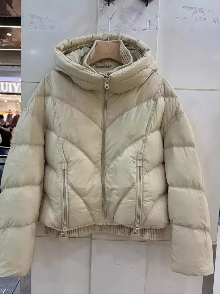 Women's white-duck-down casual down jacket — Style 6933