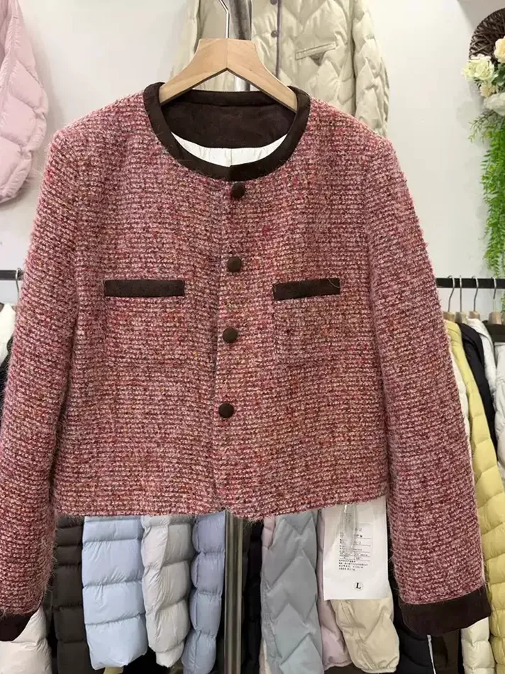 Women's wool cropped down jacket — Style 7531-3