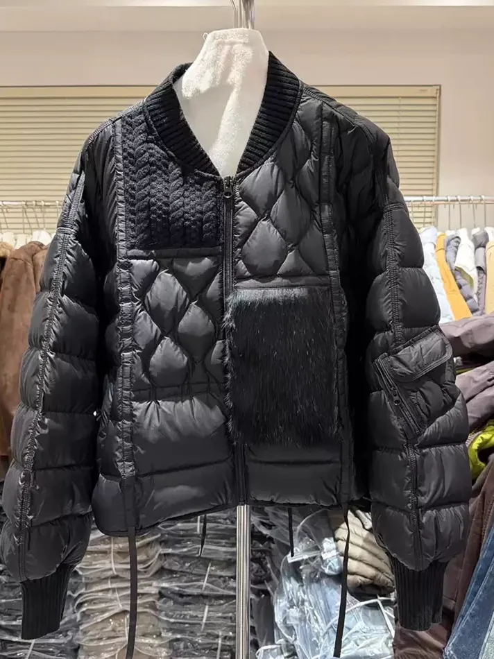 Women's zip goose-down down jacket — Style 80136