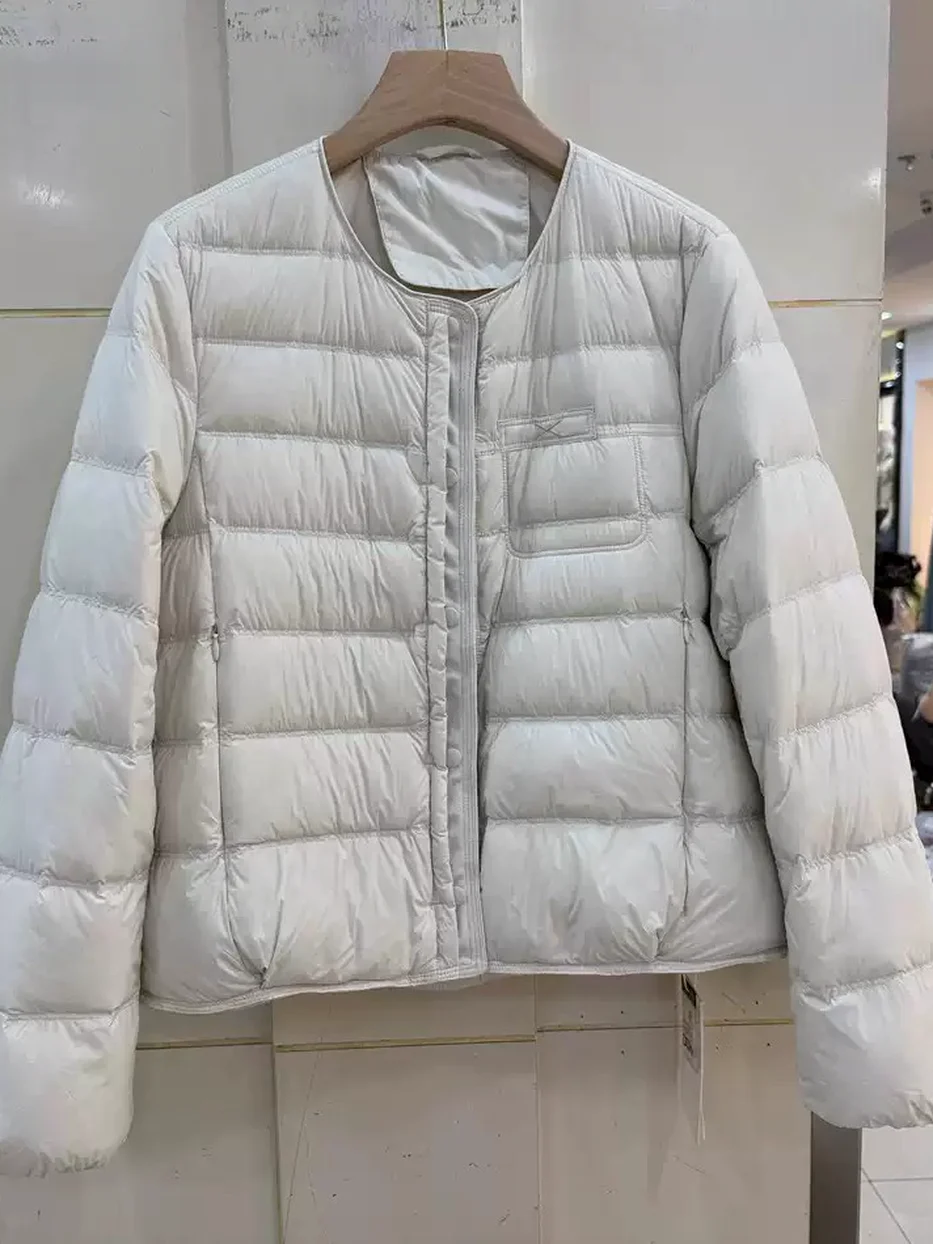 Women's snap-front duck-down down jacket — Style 8768