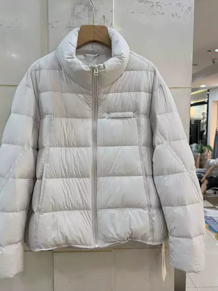 Women's zip stand-collar down jacket — Style 8772