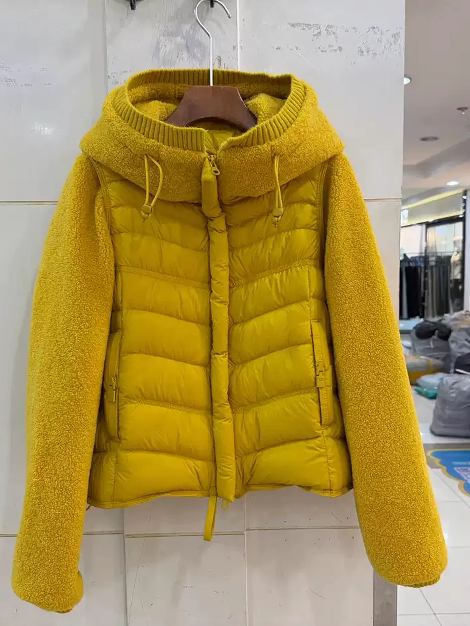 Women's mock-layer panelled zip down jacket — Style 8810