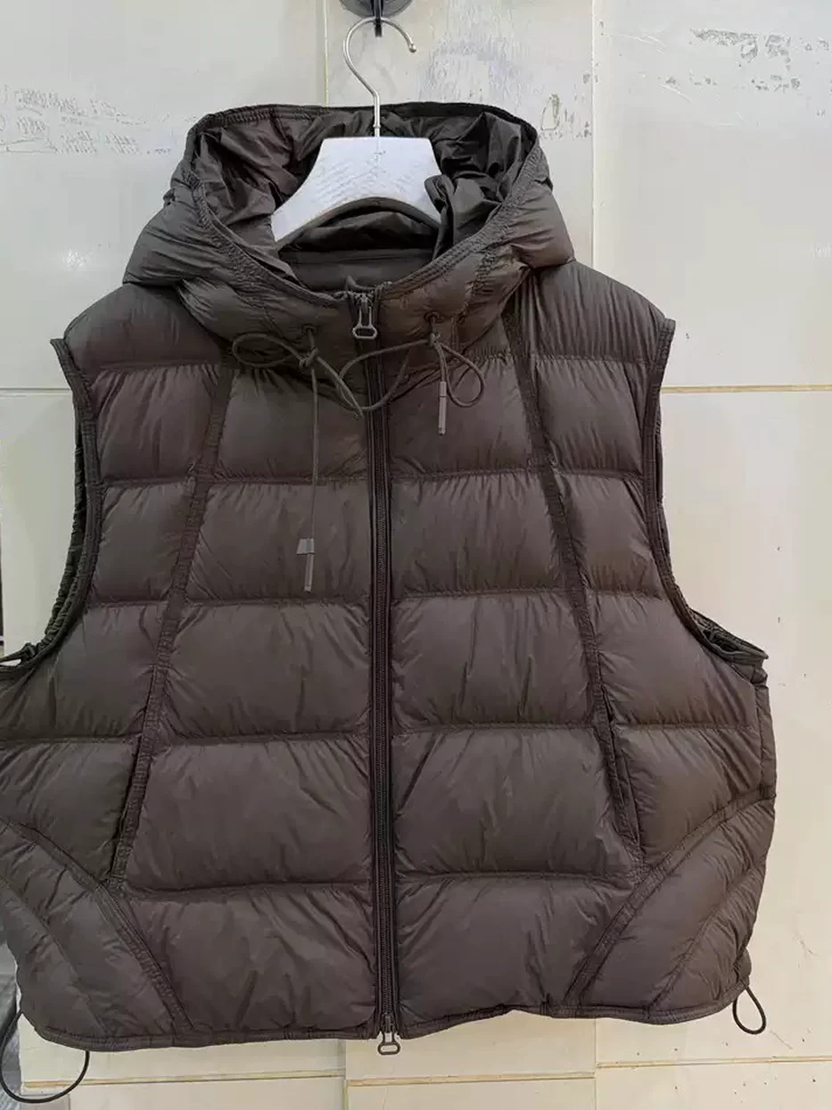 Double-zip hooded down jacket — Style 882605