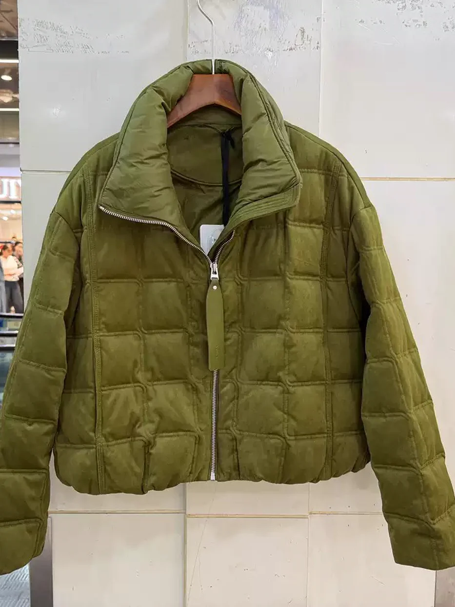 Women's quilted stand-collar down jacket · 98059