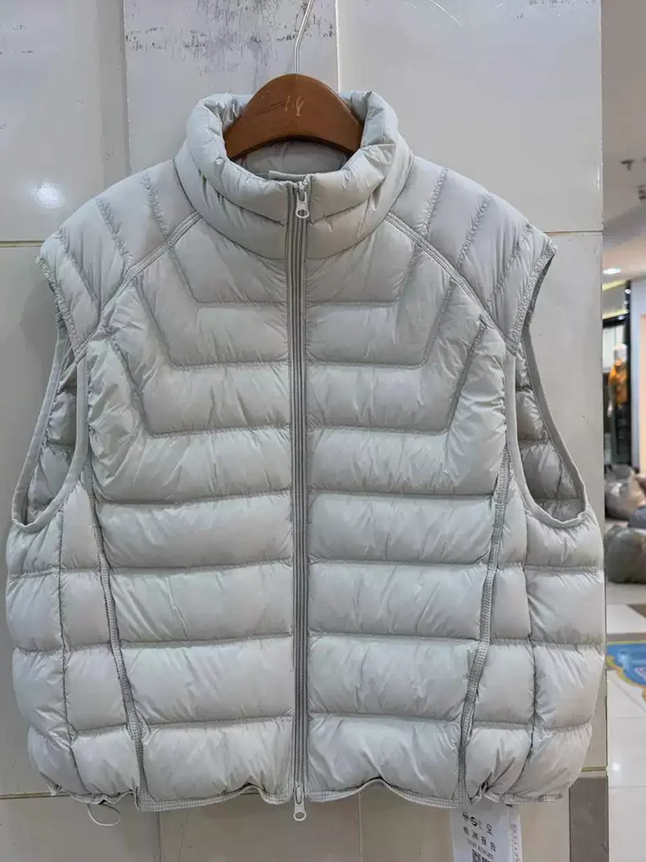 Drawstring down vest — Style 9902