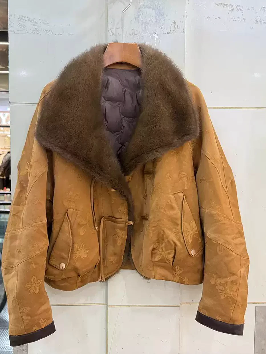 Women's fringe frog-button down jacket · 98059