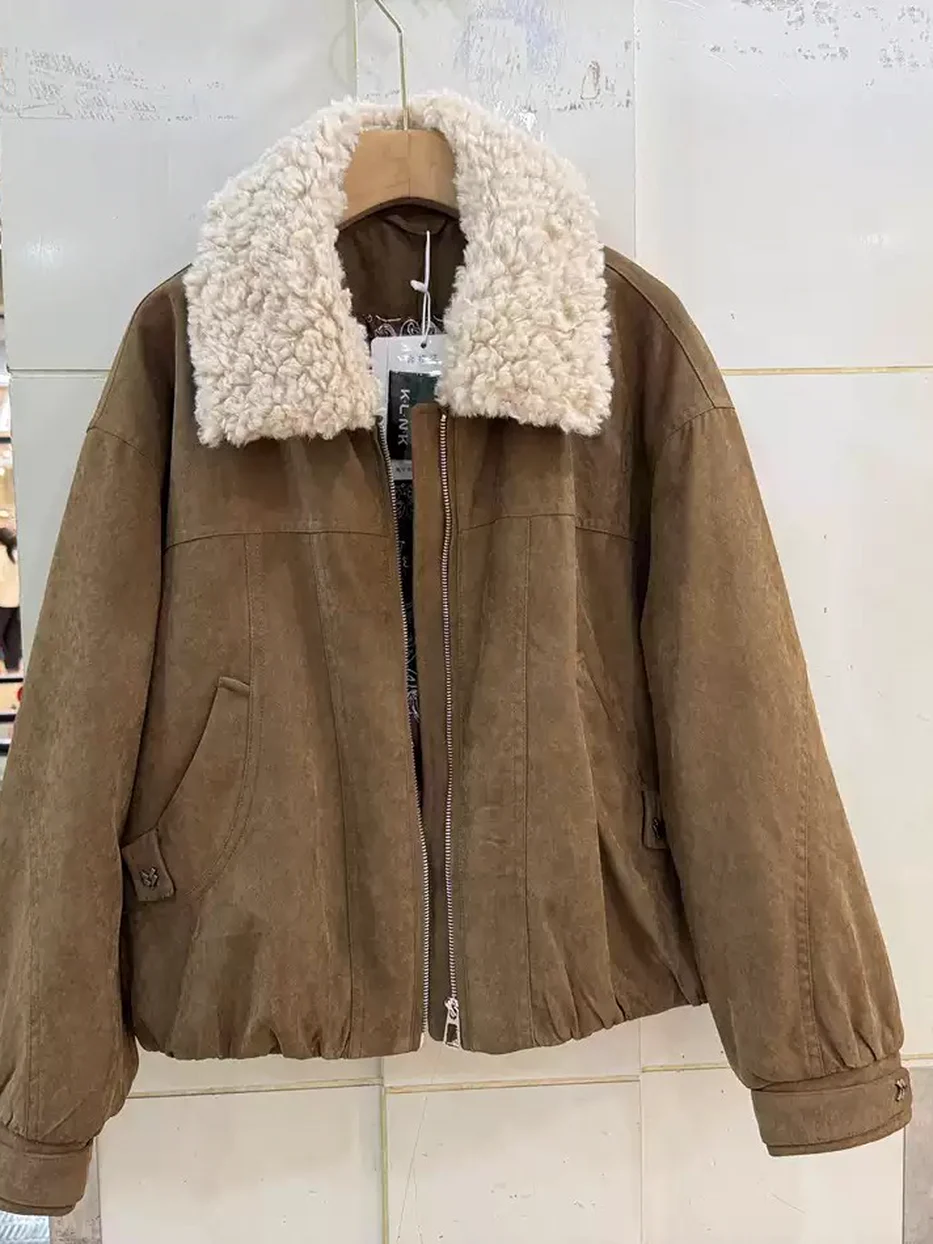 Women's lapel parka · 98059