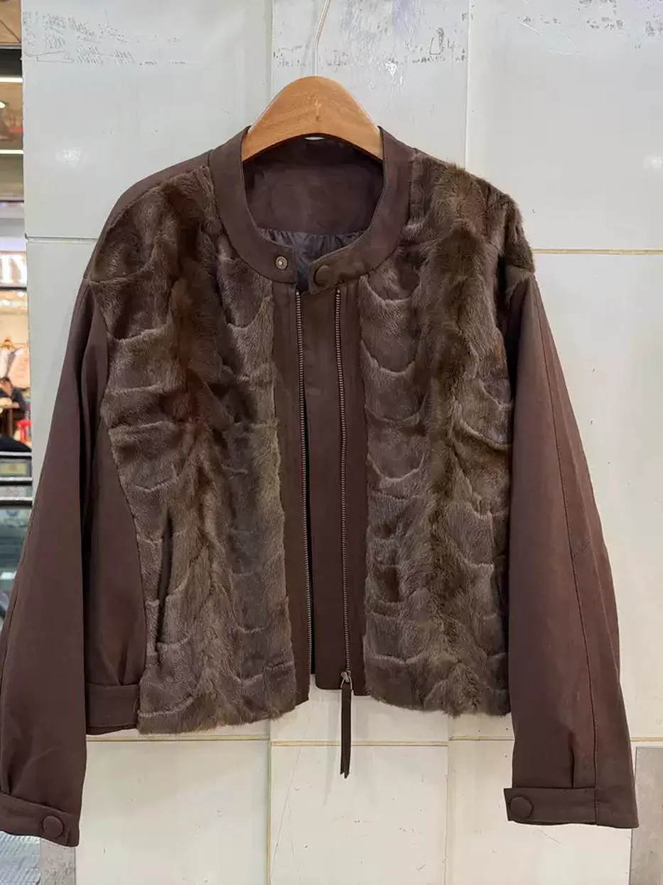 Women's fur goose-down heavyweight down jacket · 98059