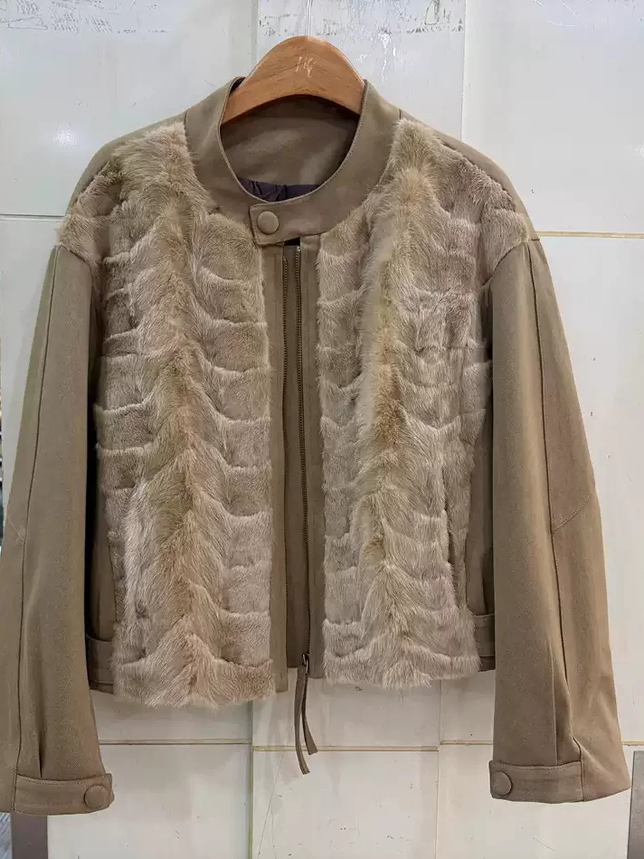 Women's fur goose-down down jacket · 98059