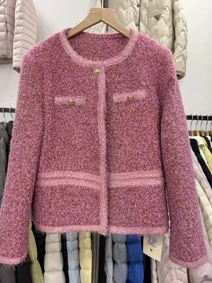 Women's colour-block wool heavyweight down jacket — Style K5039