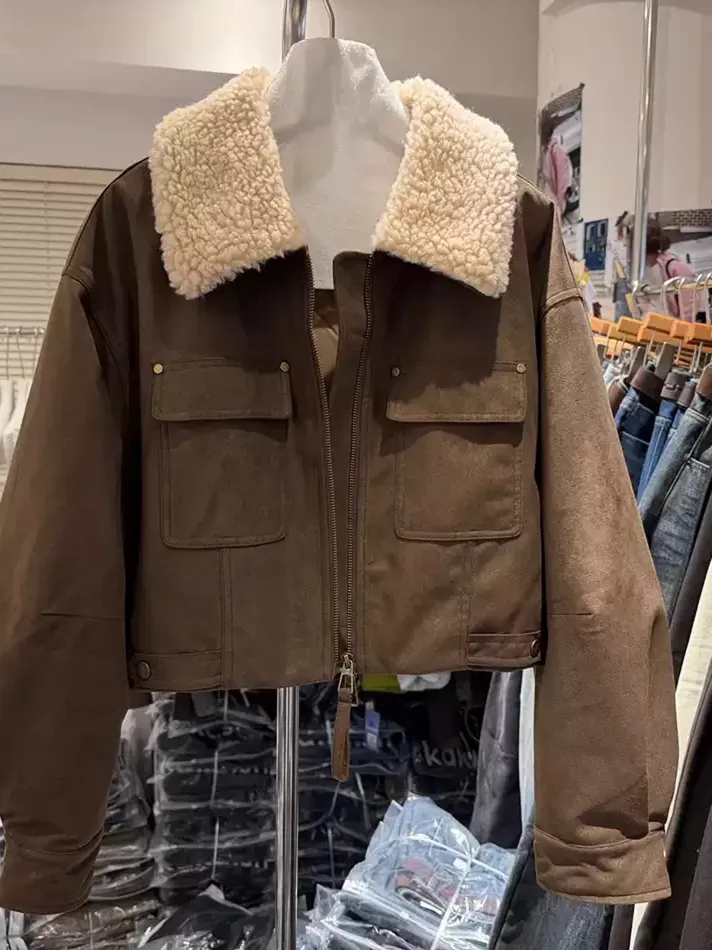 Women's lapel duck-down down jacket — Style MSSQ98111