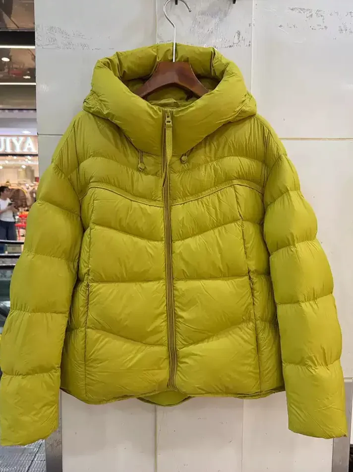 Women's zip hooded heavyweight down jacket — Style MZ31
