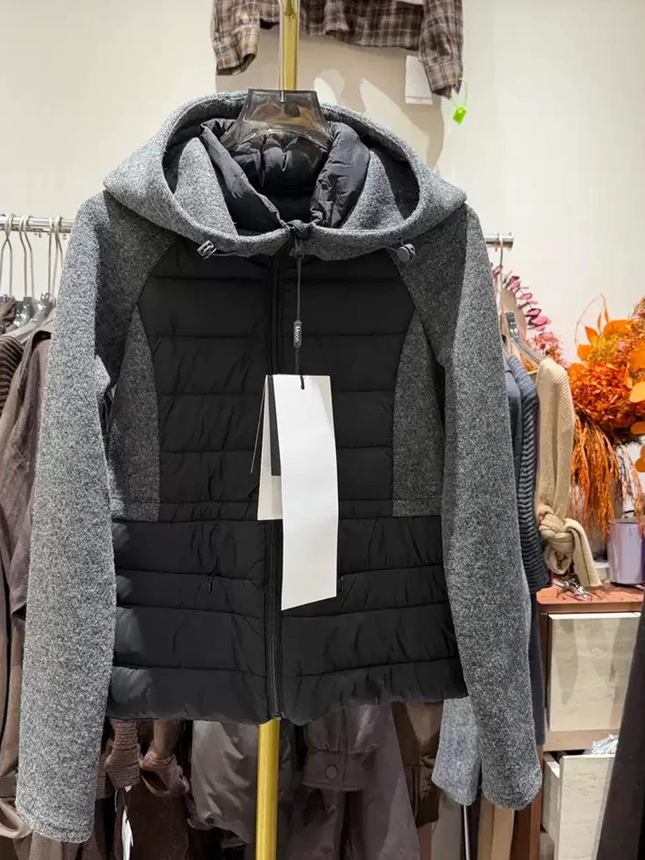 Women's panelled zip down jacket — Style Moon6301