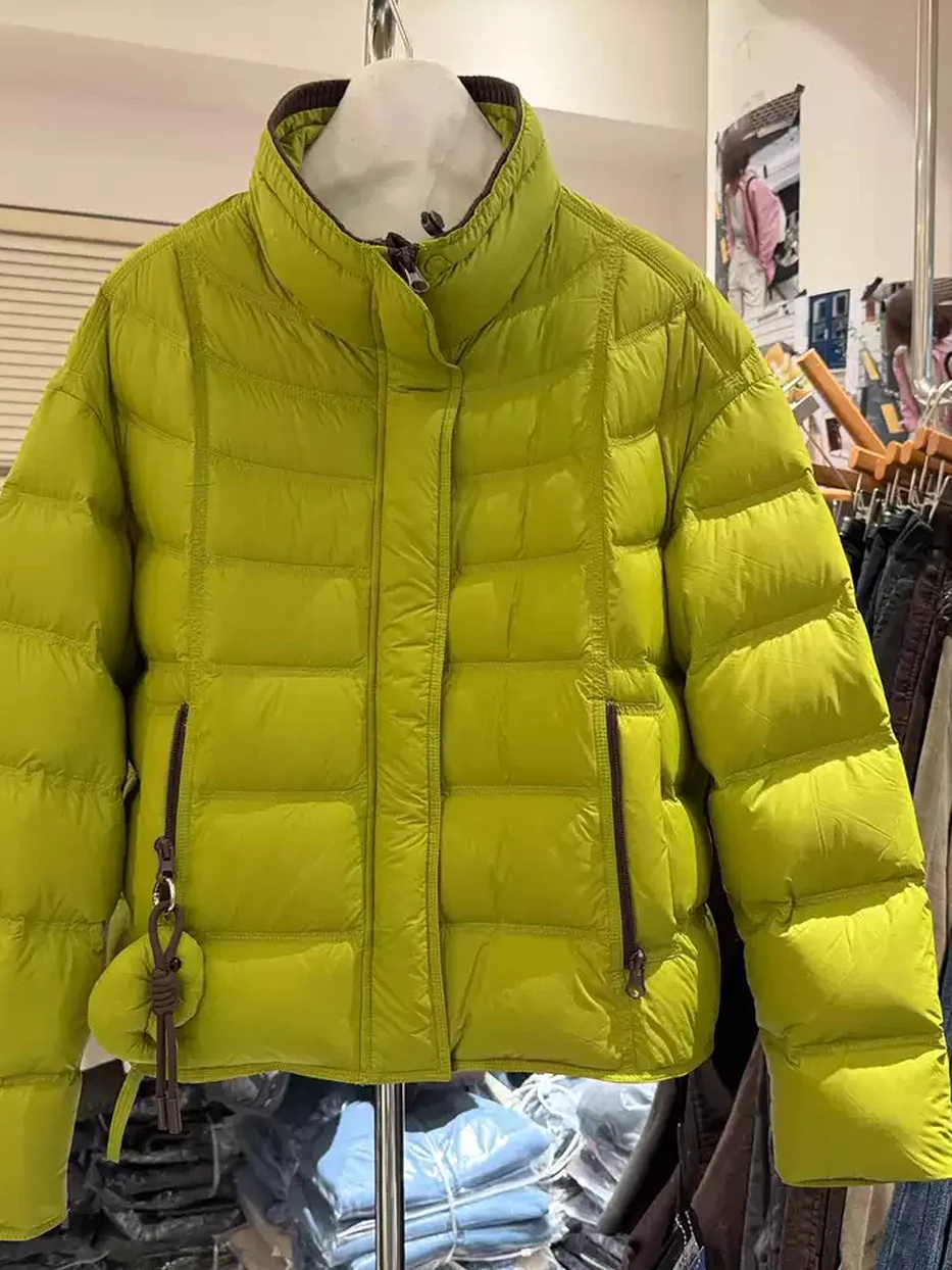 Women's zip stand-collar white-goose-down down jacket · 98059