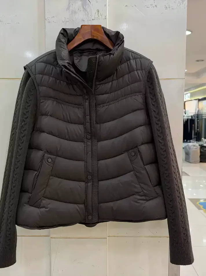 Women's panelled stand-collar elevated down jacket — Style U9188