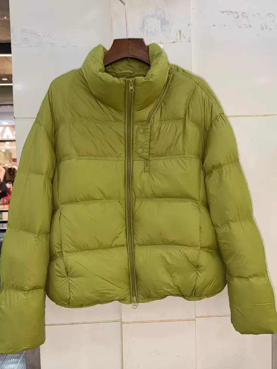 Women's stand-collar duck-down puffer down jacket — Style Y6825-1095748600690