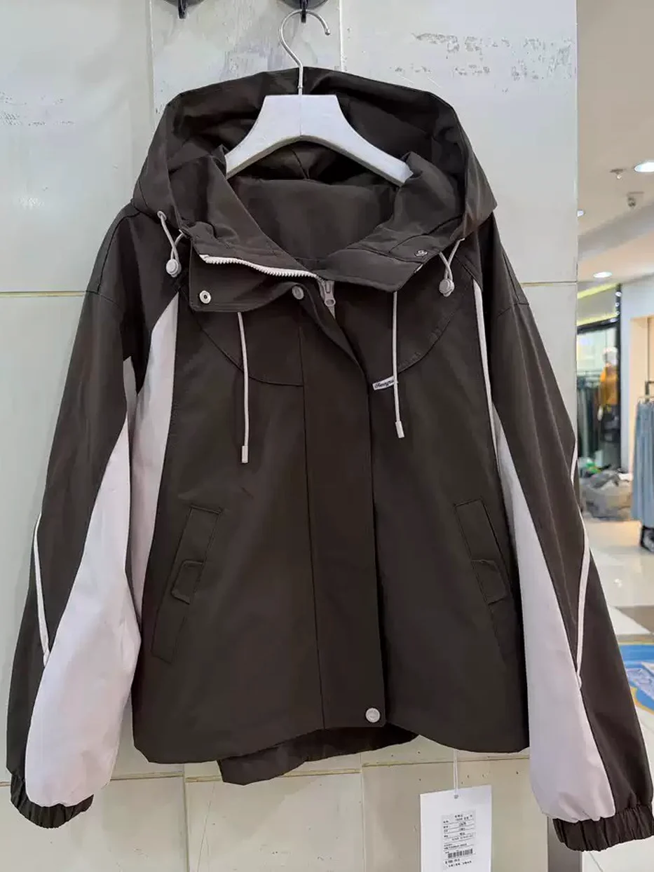 Zip-front hooded shell jacket, relaxed fit — Style 13679