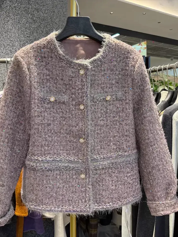 Women's crew-neck wool jacket — Style 2628