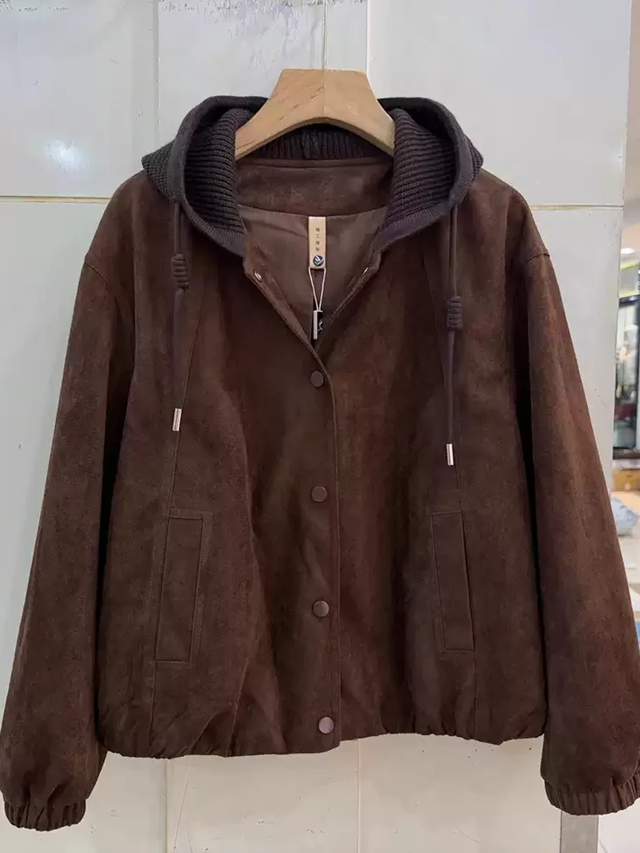 Single-breasted hooded jacket, relaxed fit — Style 26C-22