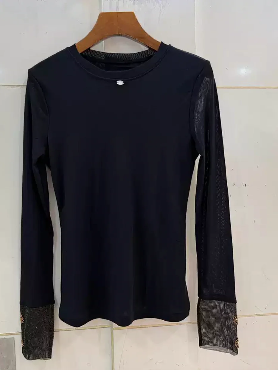 Beaded crew-neck T-shirt — Style 3290