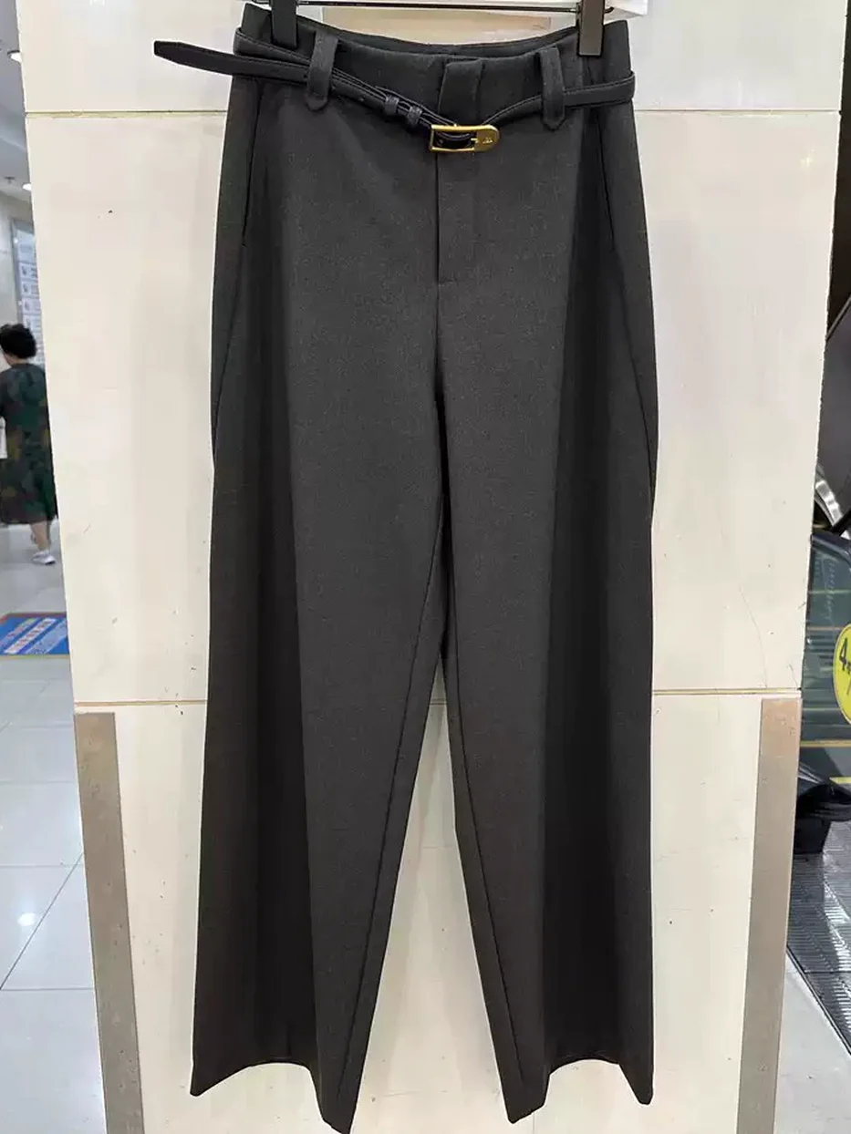 Belted blazer, straight fit W86079 — Style W86079
