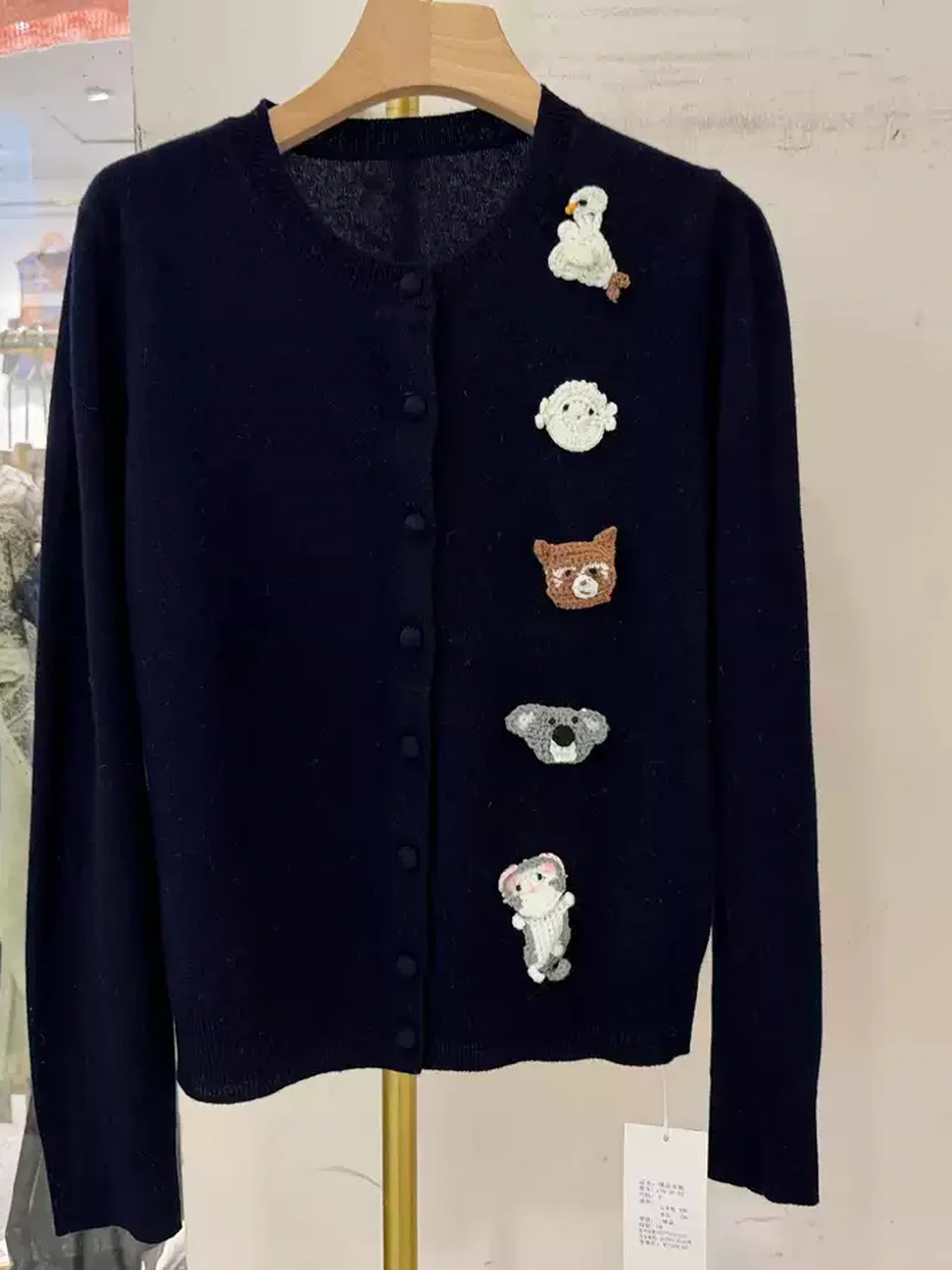 Embroidered knit cardigan — Style 134-26-92
