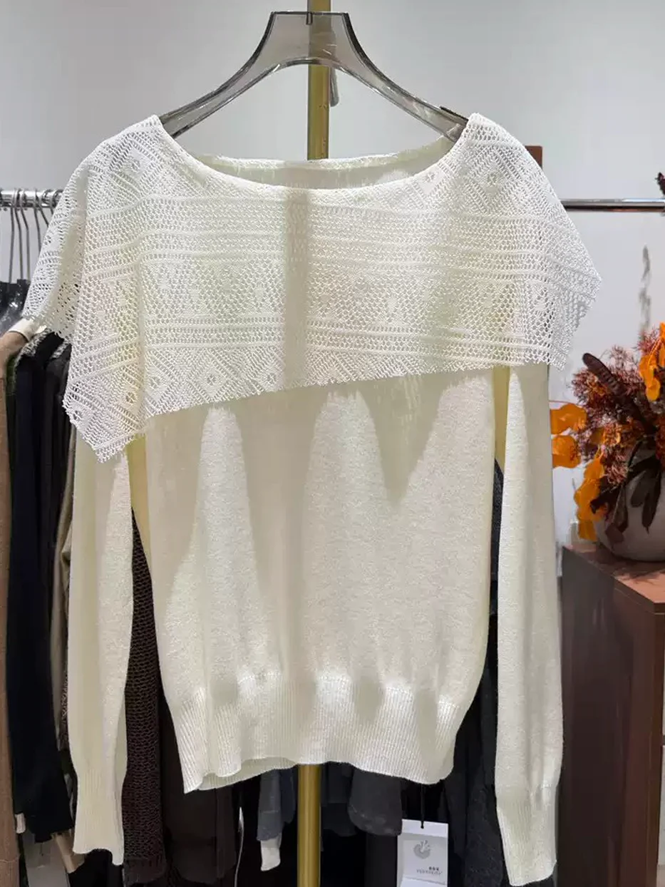 Women's cutout shawl knit top · 98059