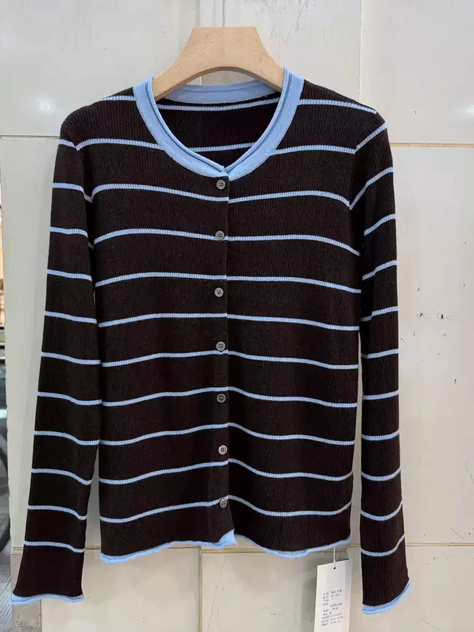 Single-breasted knit cardigan — autumn — Style 187-2627