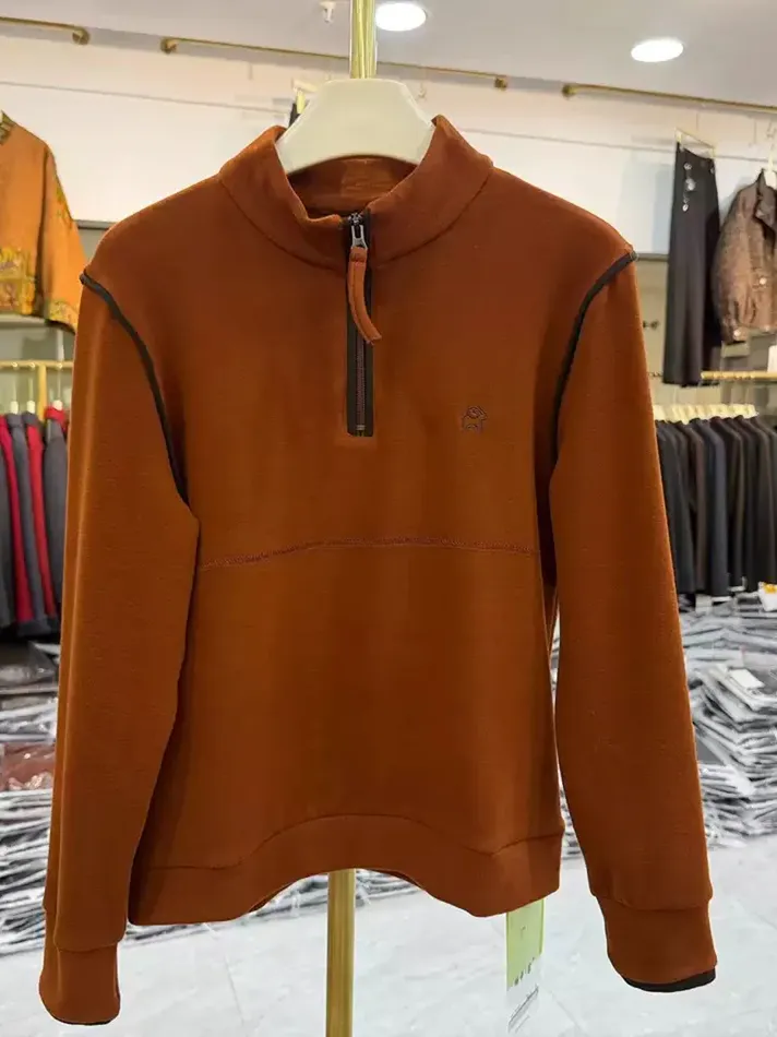 Women's zip stand-collar base-layer top — Style 500