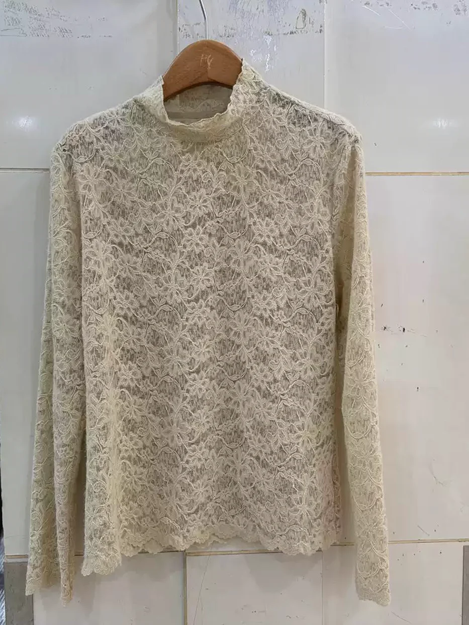 Women's crochet lace base layer · 98059