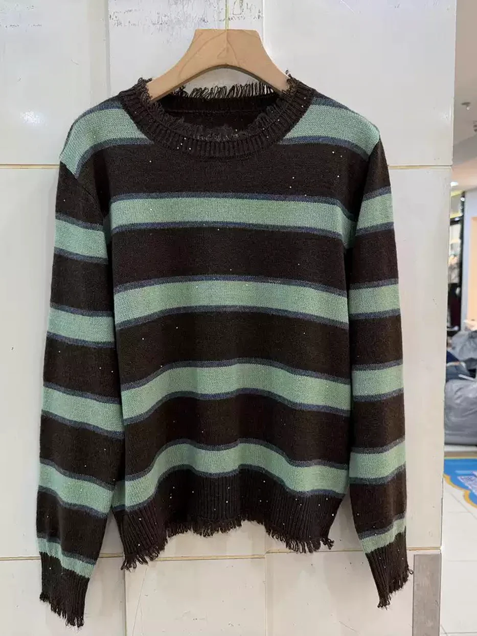 Women's colour-block knit top · 98059
