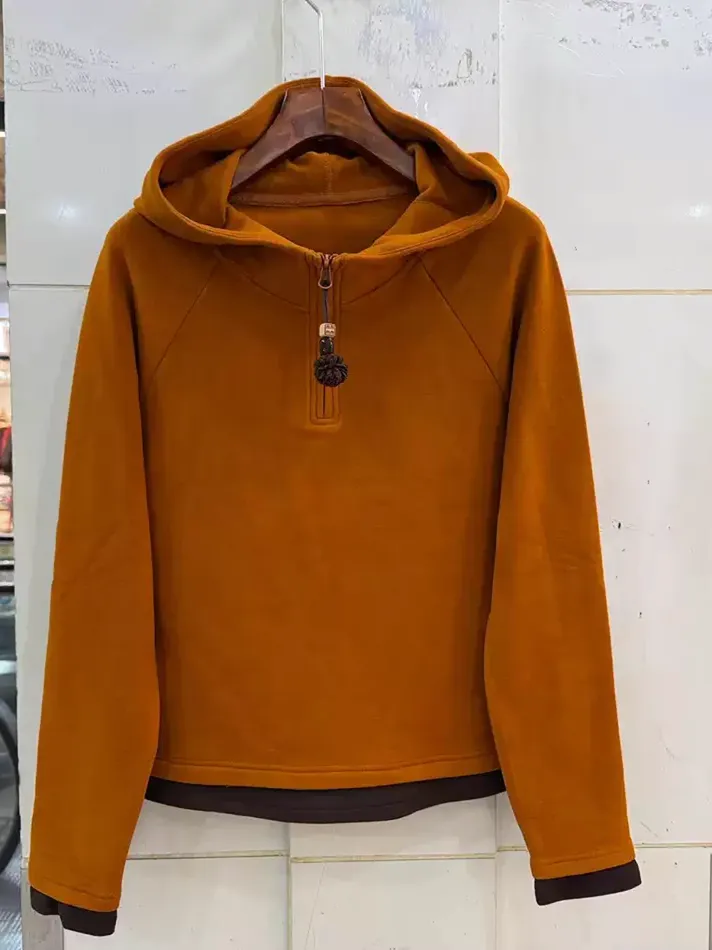 Women's zip hooded sweatshirt — Style DL153