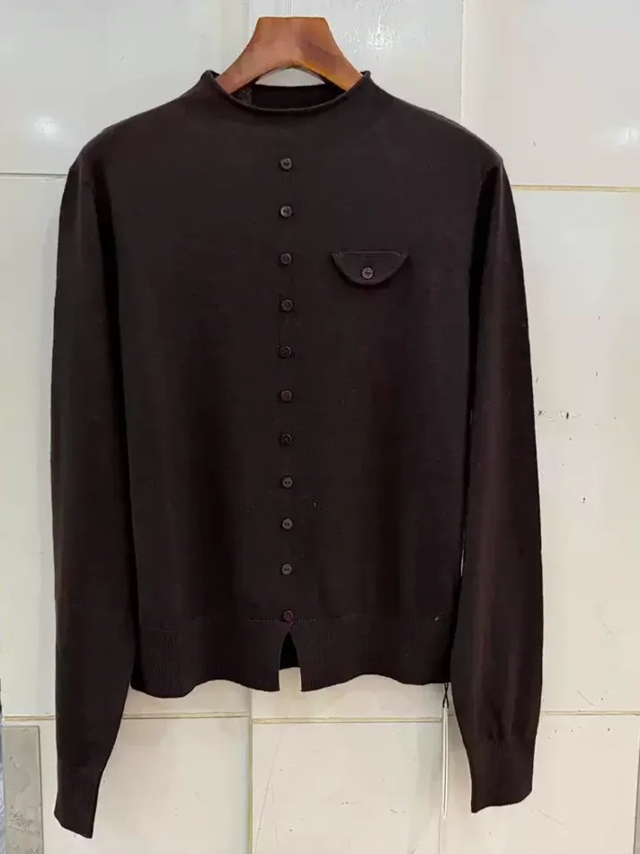 Women's single-breasted wool sweater — Style FA-58811