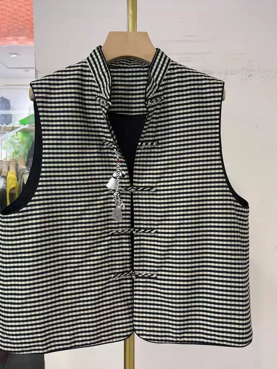 Stand-collar sleeveless vest — Style K283
