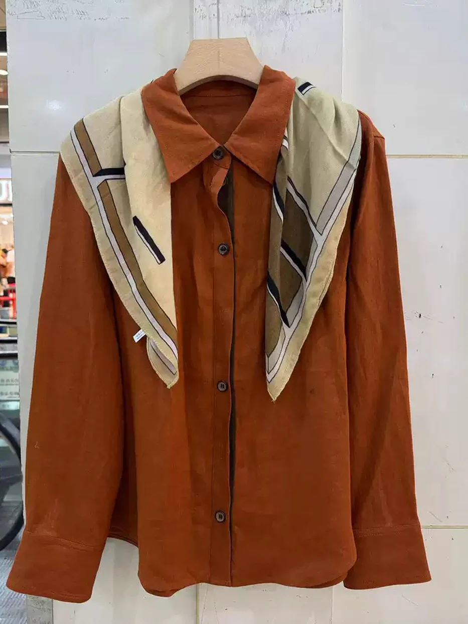 Lapel-collar shirt, relaxed fit — autumn — Style K294